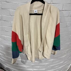 CAbi Multicolor Open Front Cardigan